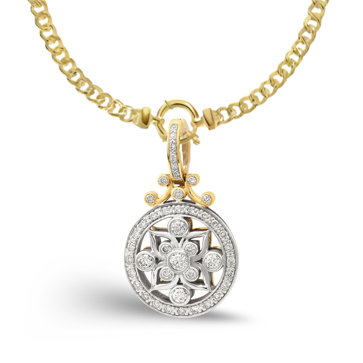 9ct Diamond Circle Enhancer Pendant