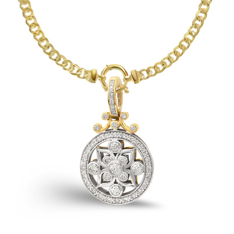 9ct Diamond Circle Enhancer Pendant