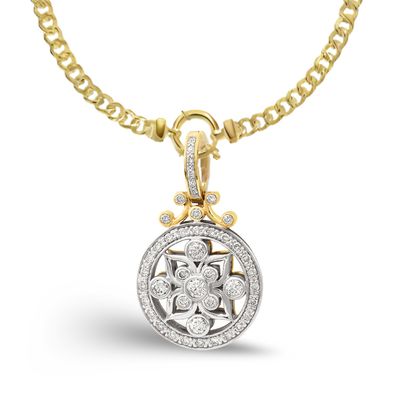 9ct Diamond Circle Enhancer Pendant