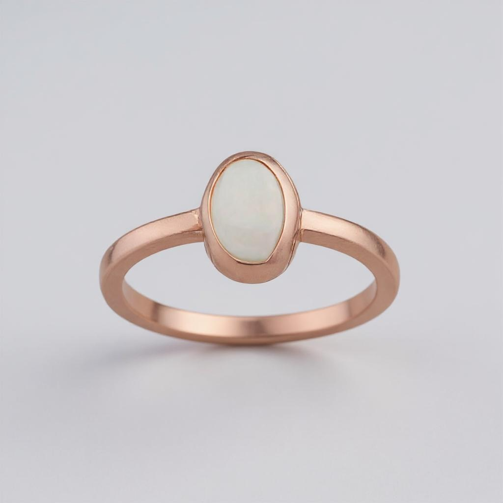 9ct Rose Gold Opal Ring