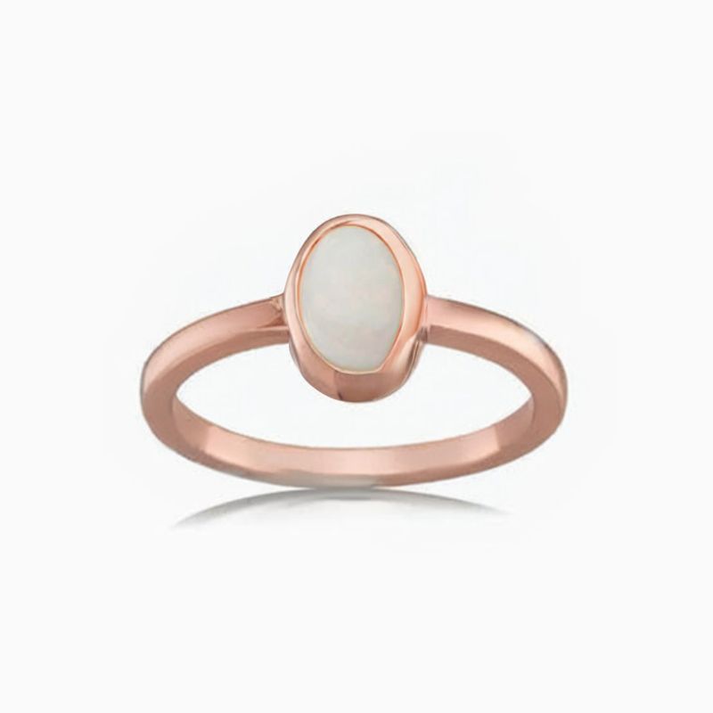 9ct Rose Gold Opal Ring