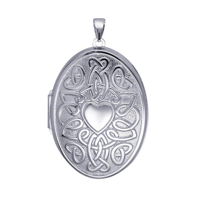 Sterling Silver Celtic Photo Locket