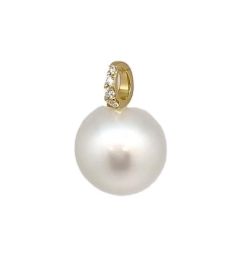 18Y South Sea Pearl & Diamond Pendant