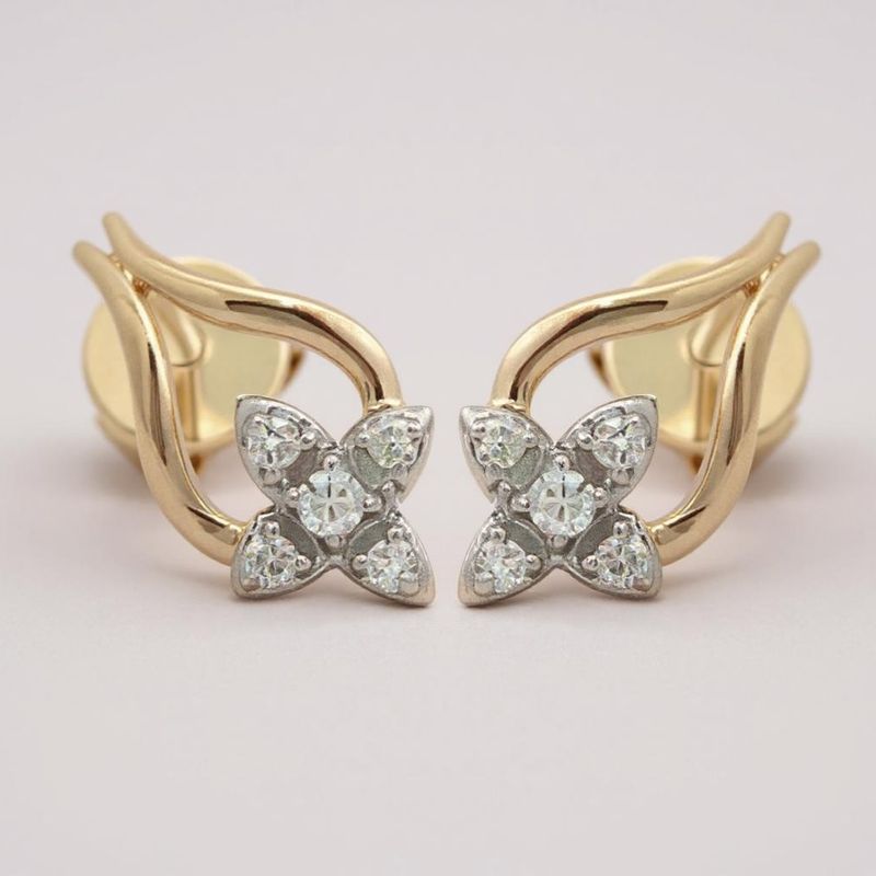 9Y Diamond Cluster Earrings