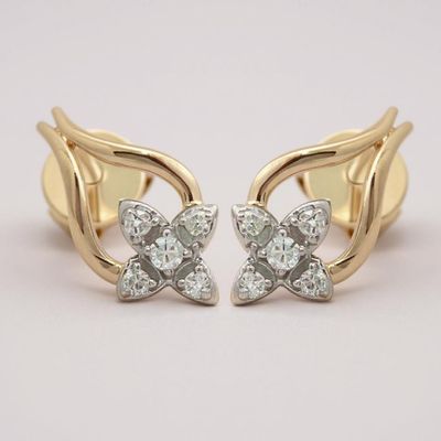 9Y Diamond Cluster Earrings