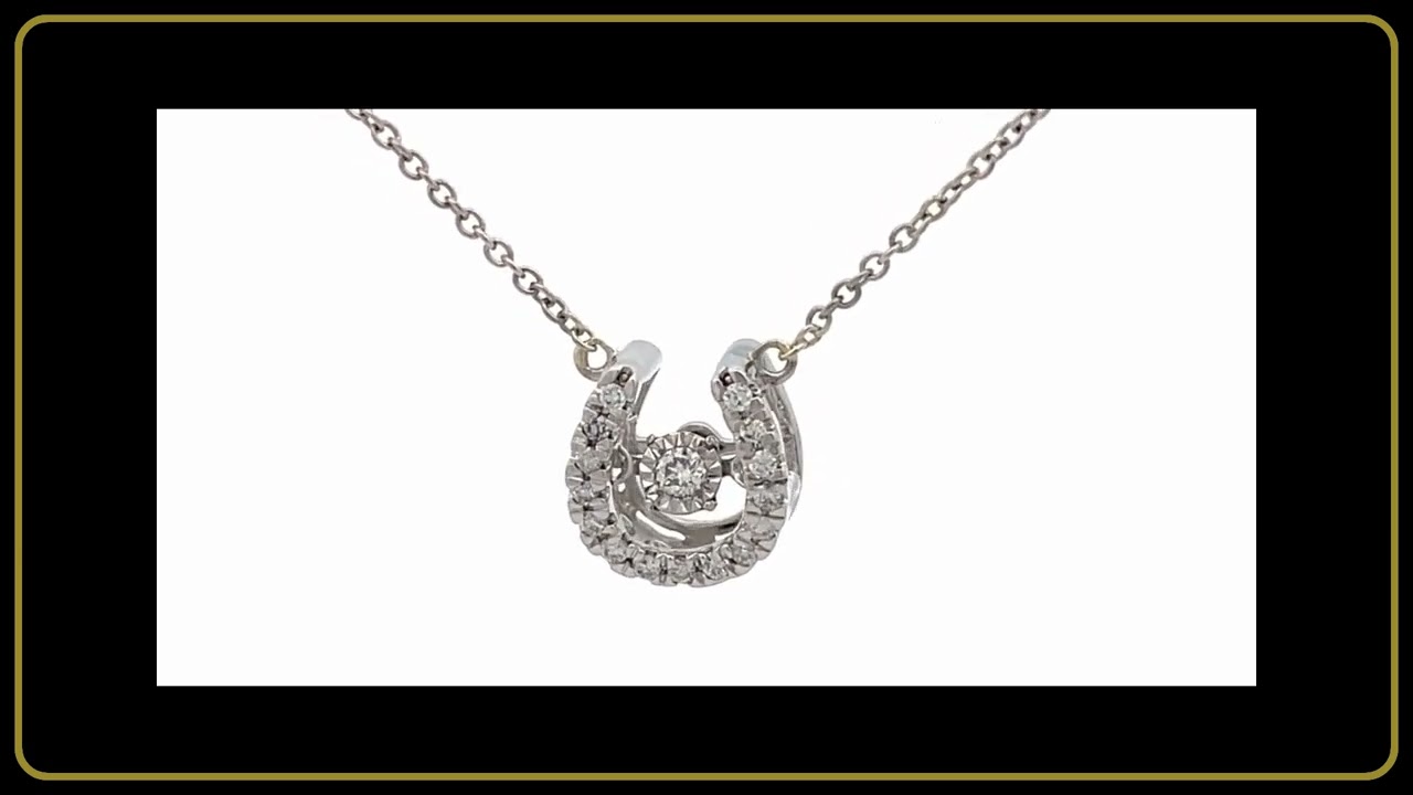 9W Dancing Diamond Pendant Necklace