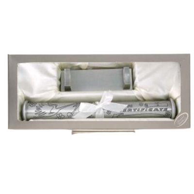 BIRTH Certificate Holder & Stand (Pewter Finish)