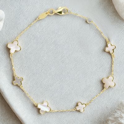 9ct Yellow Gold MOP Bracelet