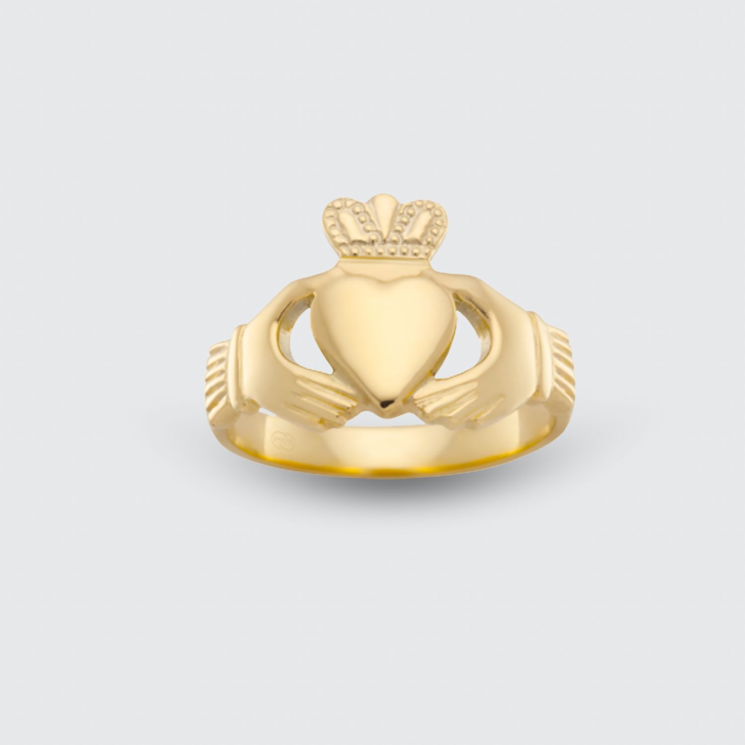 9ct Yellow Gold Irish Claddagh Ring