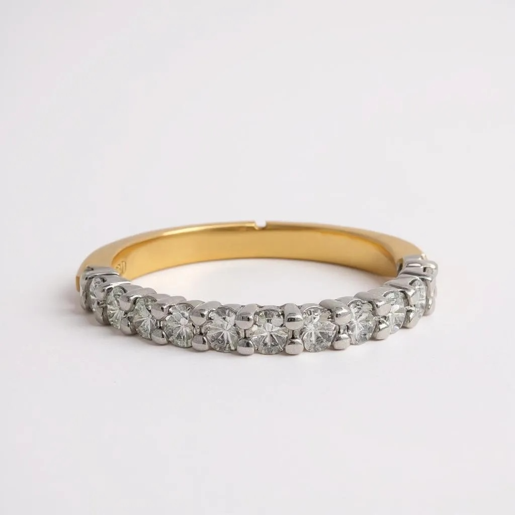 18ct Yellow Gold Diamond Band TDW 0.80ct