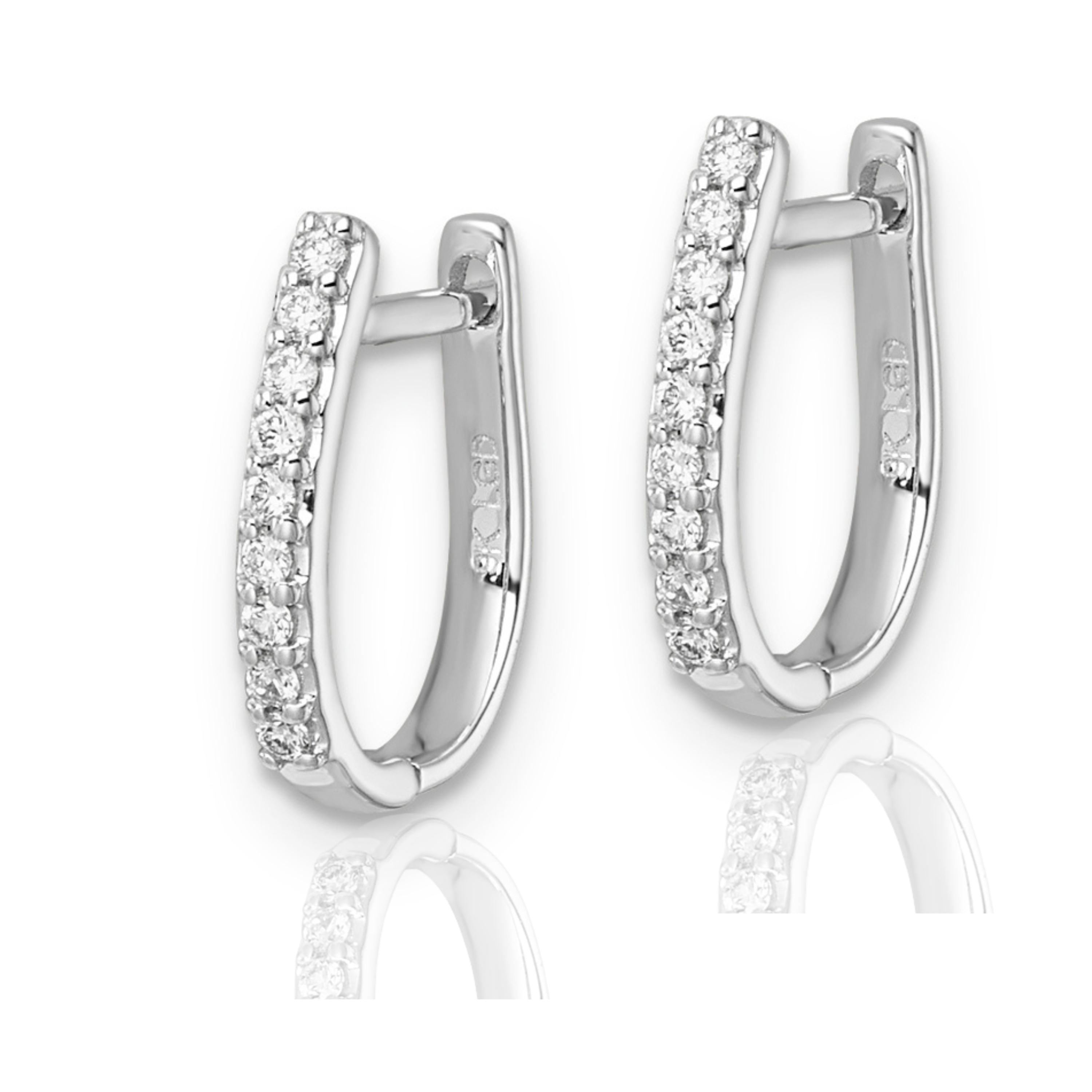 9ct Gold LGD Huggie Earrings-Small