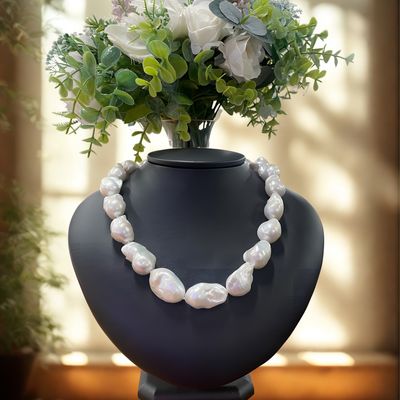 Baroque Graduated Pearl Necklace 20mm+