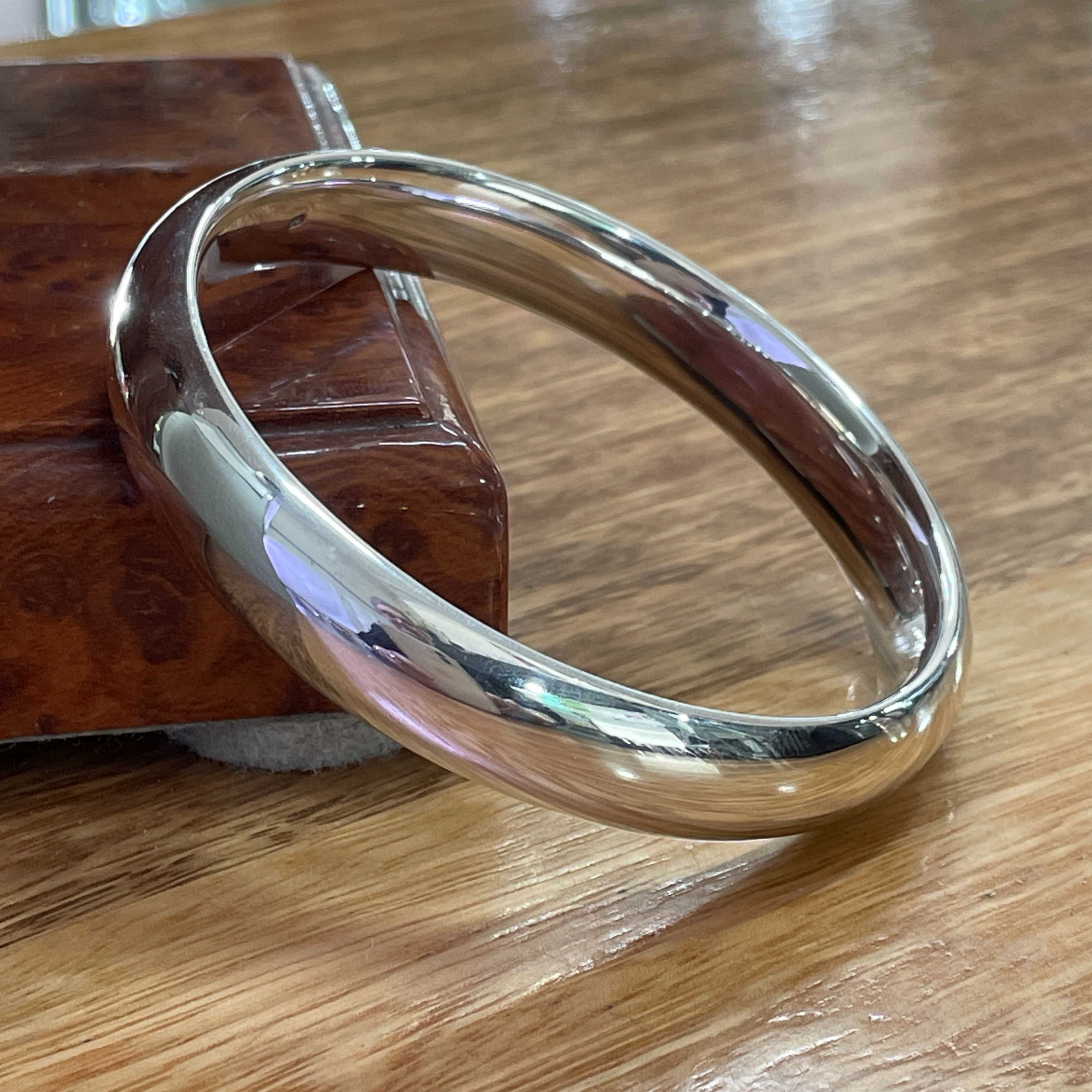Sterling Silver 14mm Comfort Fit Bangle