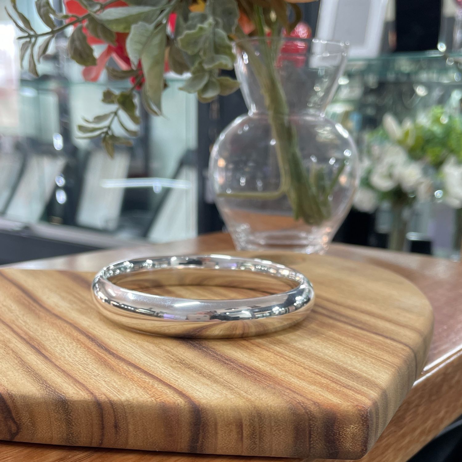 Sterling Silver 14mm Comfort Fit Bangle