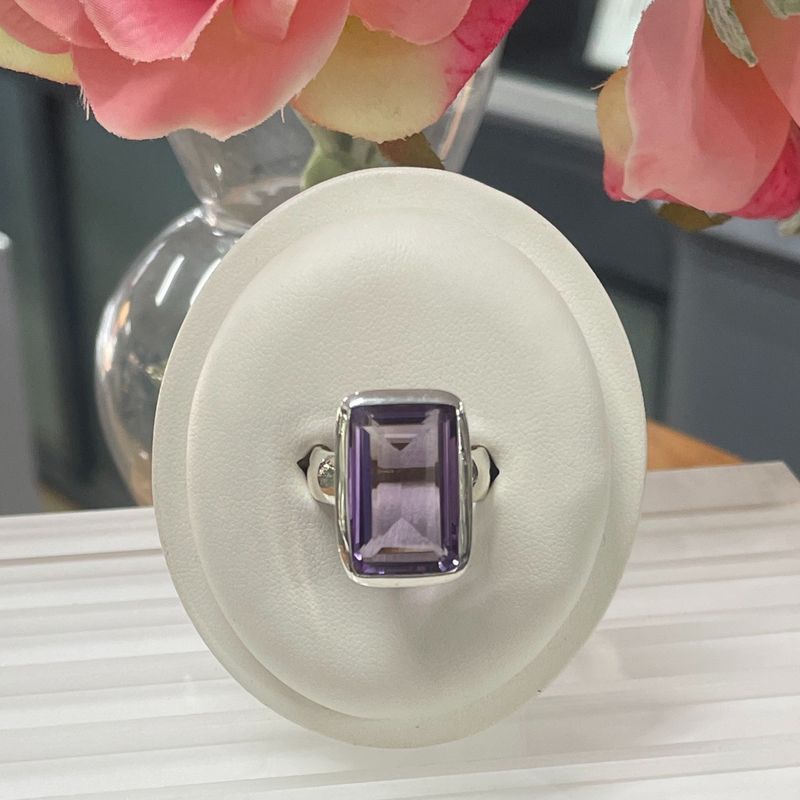 Sterling Silver Amethyst Cocktail Ring