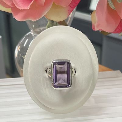 Sterling Silver Amethyst Cocktail Ring