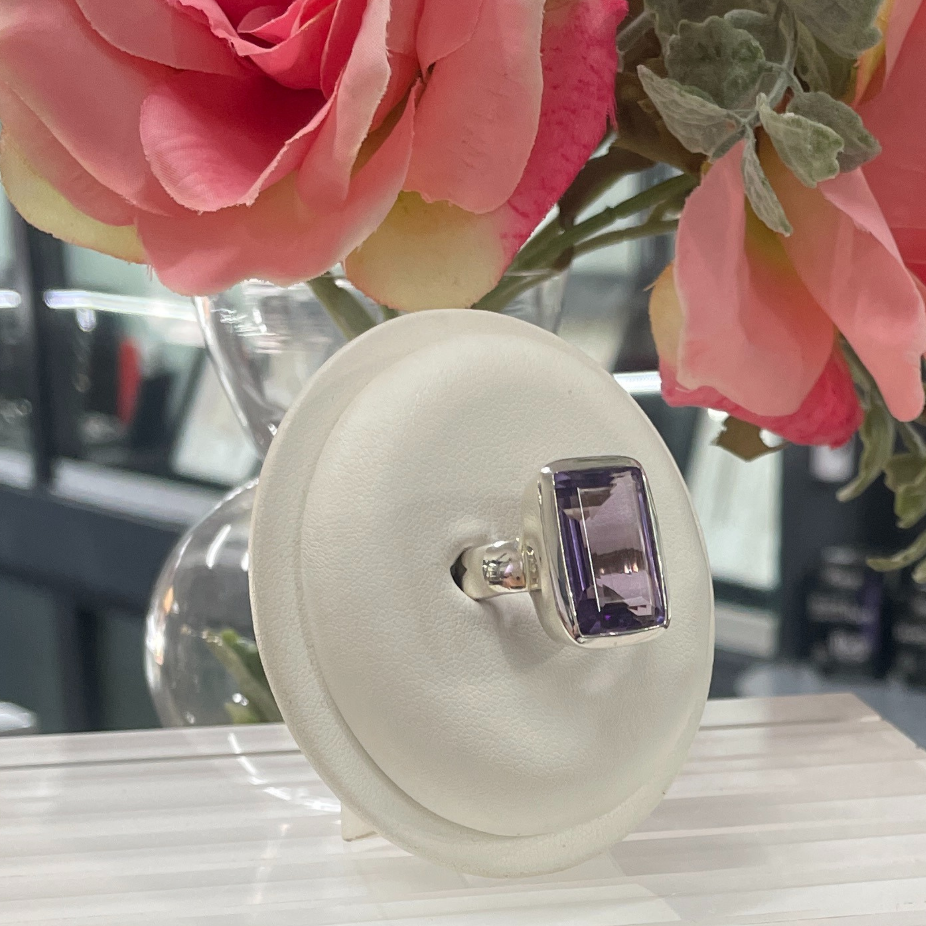 Sterling Silver Amethyst Cocktail Ring