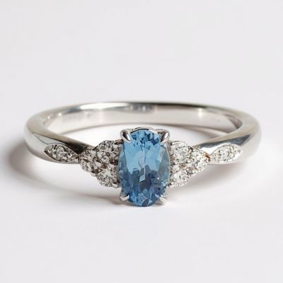 "Santa Maria" Aquamarine & Diamond Ring