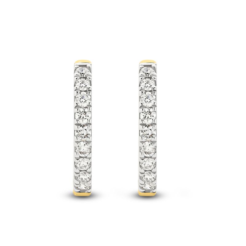 9K Diamond Huggies Earrings 0.30ct