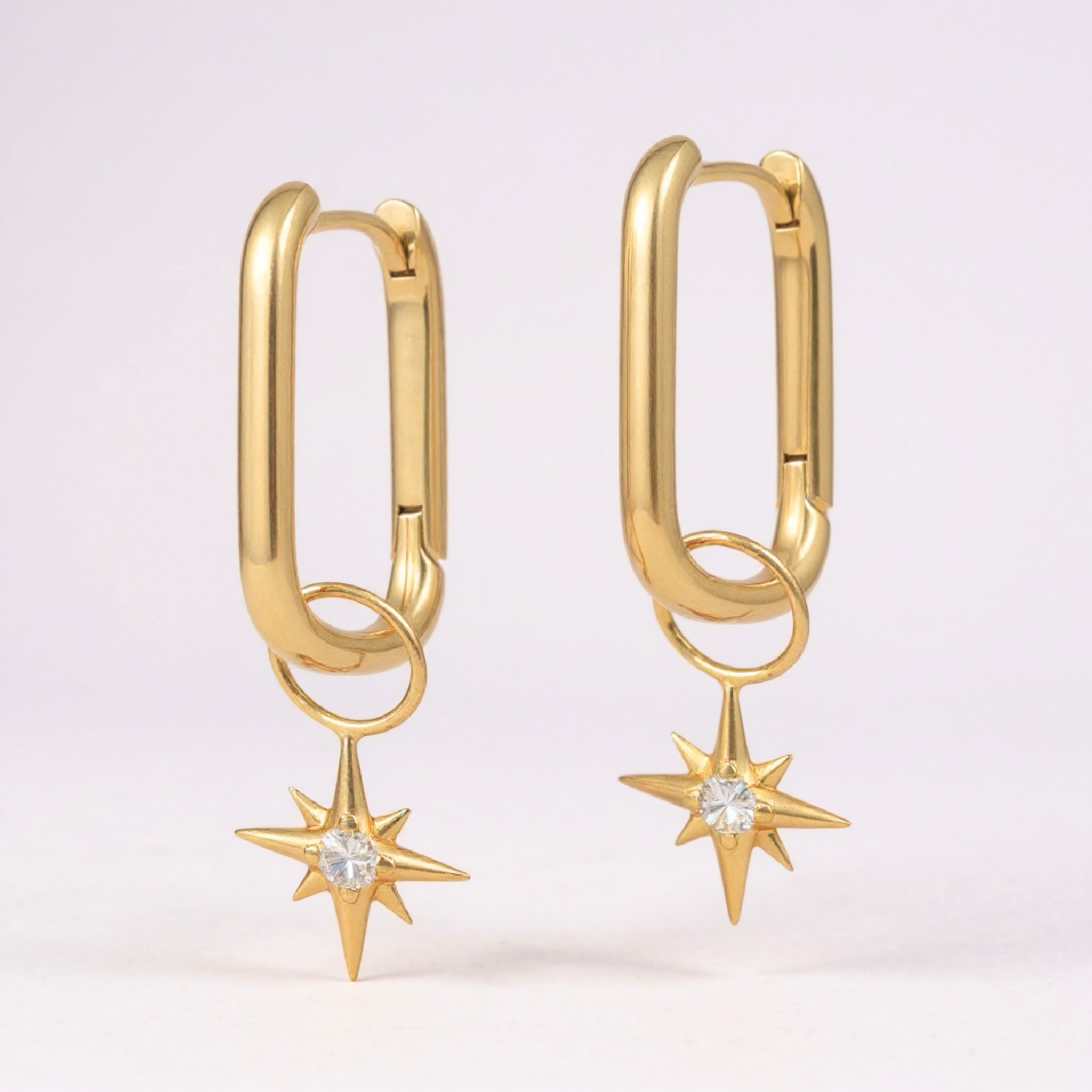 9Y Diamond Star Earring Charms