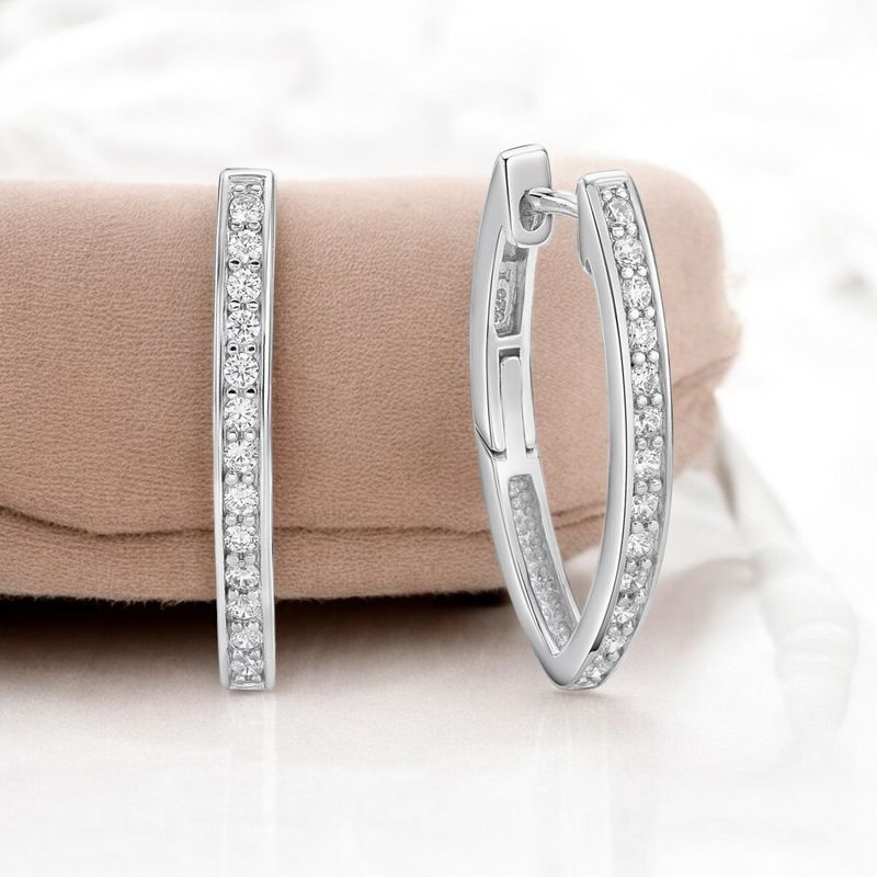 Huggie Marquise Shape CZ
