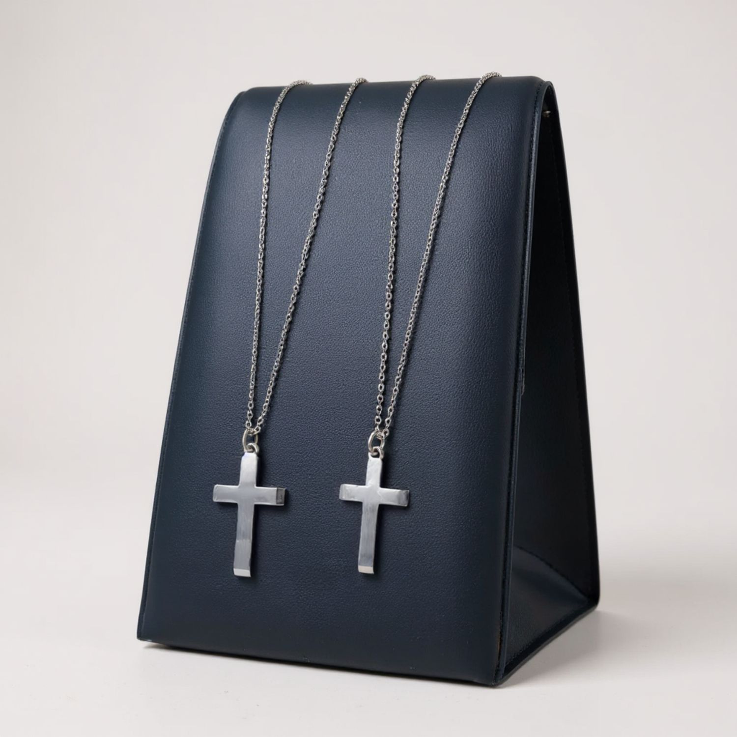 Sterling Silver Plain Cross & Chain