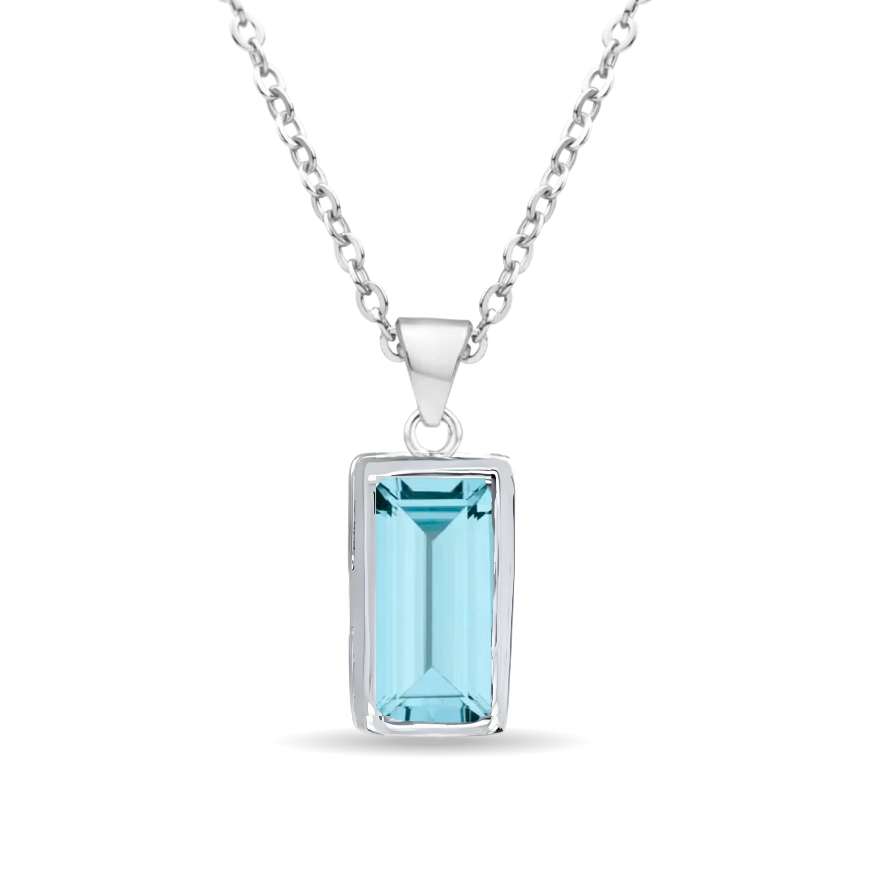 Sterling Silver Swarovski Pendant & Chain
