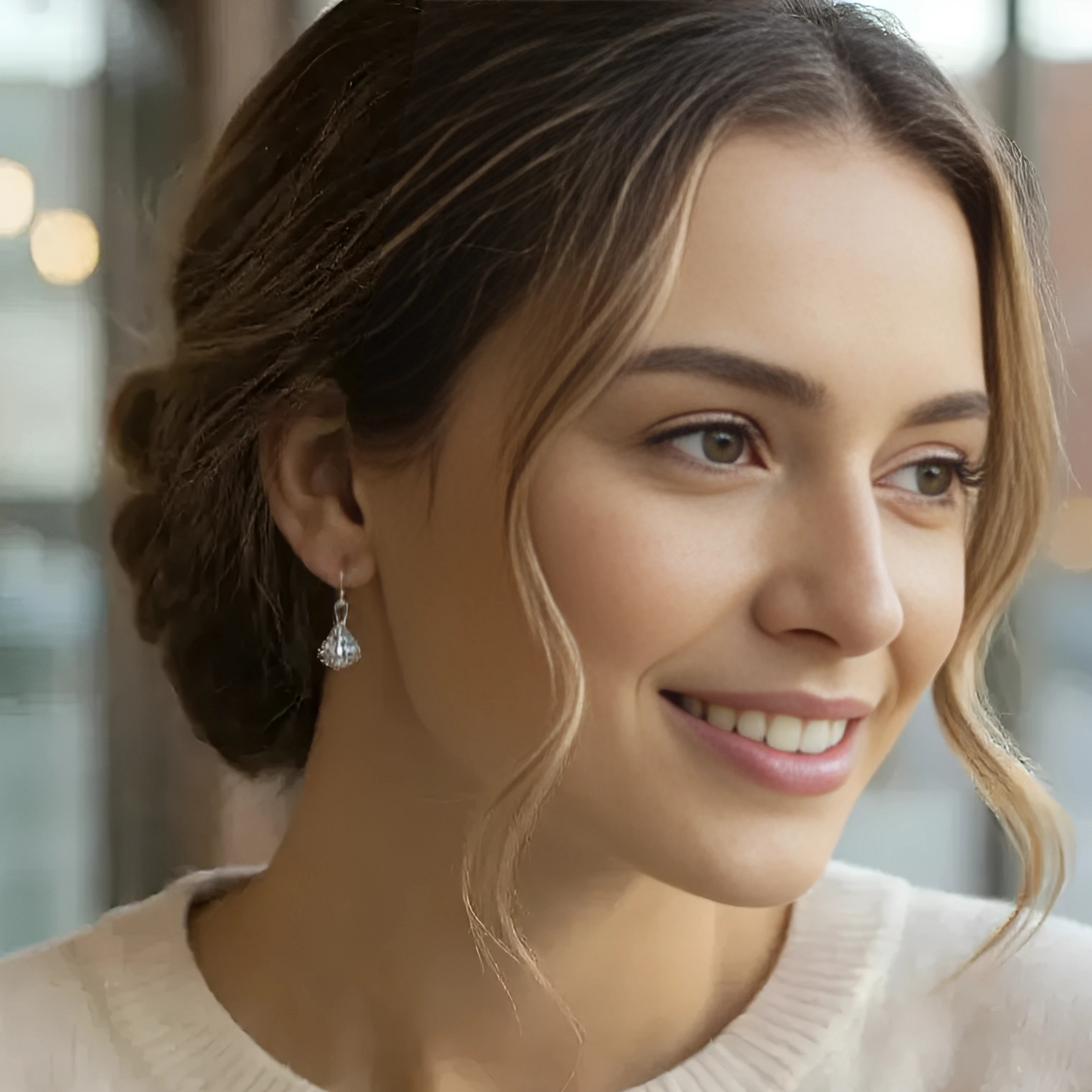 Sterling Silver Filigree Lantern Drop Earrings