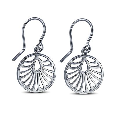 Sterling Silver Fancy Hook Earrings Sterling Silver Fancy Hook Earrings