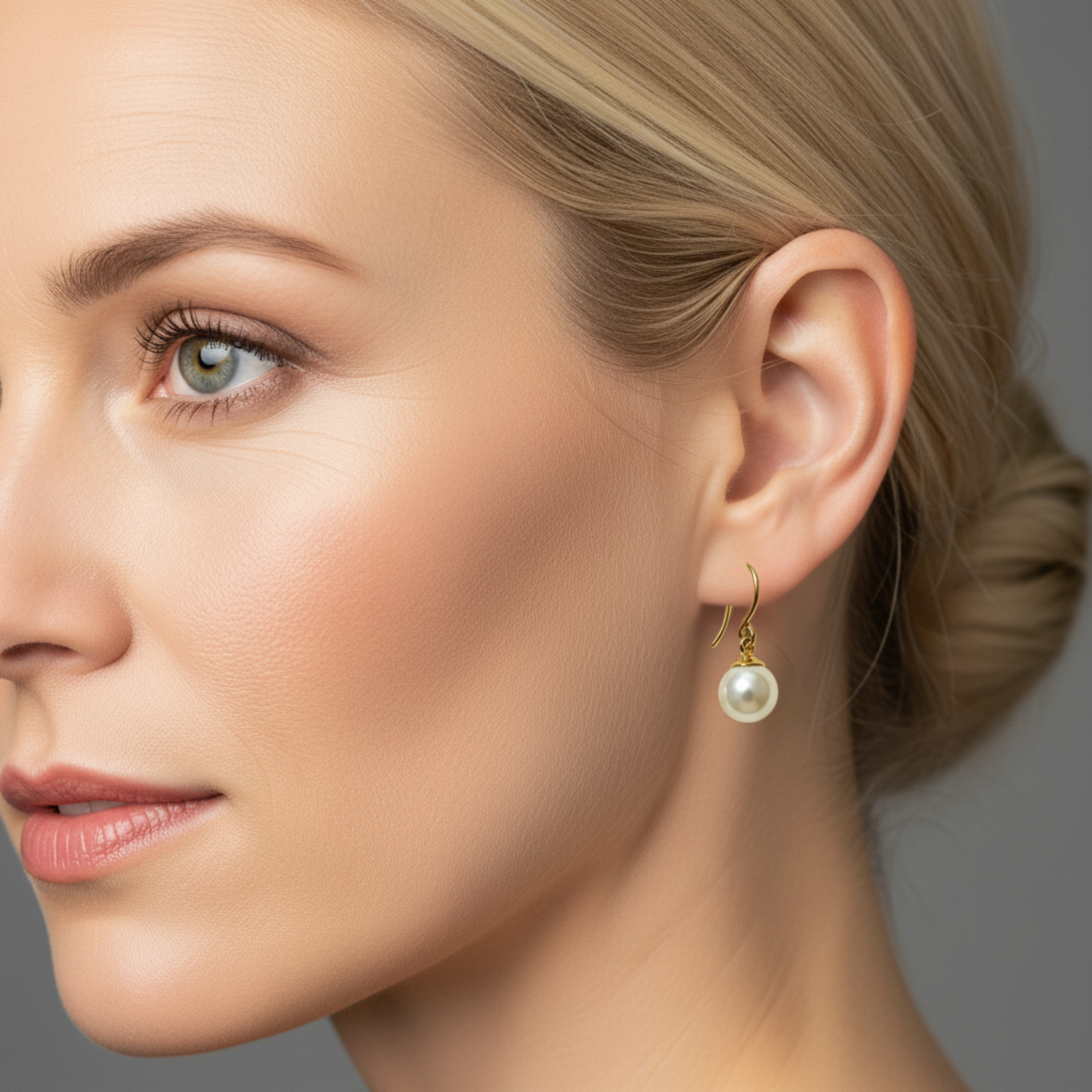 9Y Round FWP Hook Earrings