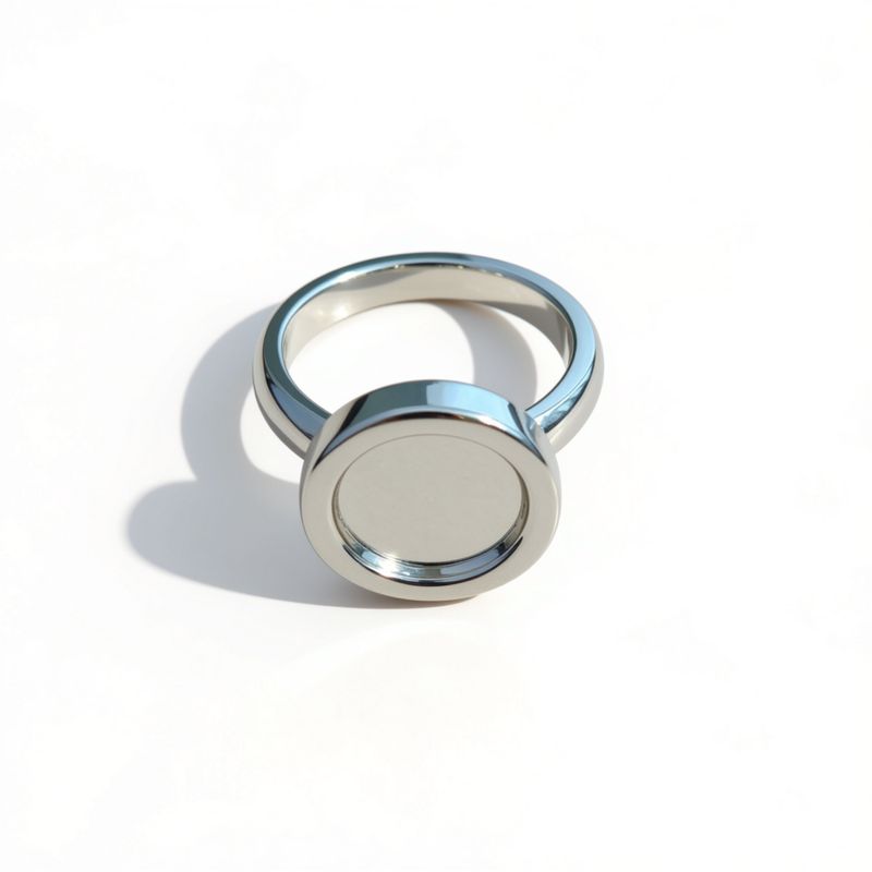 Sterling Silver Disc Ring