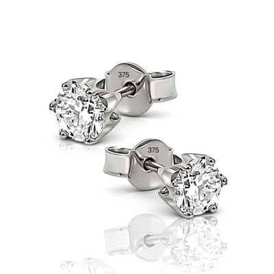 9W LAB Diamond Stud Earrings (Round 1.51ct) 9W LAB Diamond Stud Earrings (Round 1.51ct)
