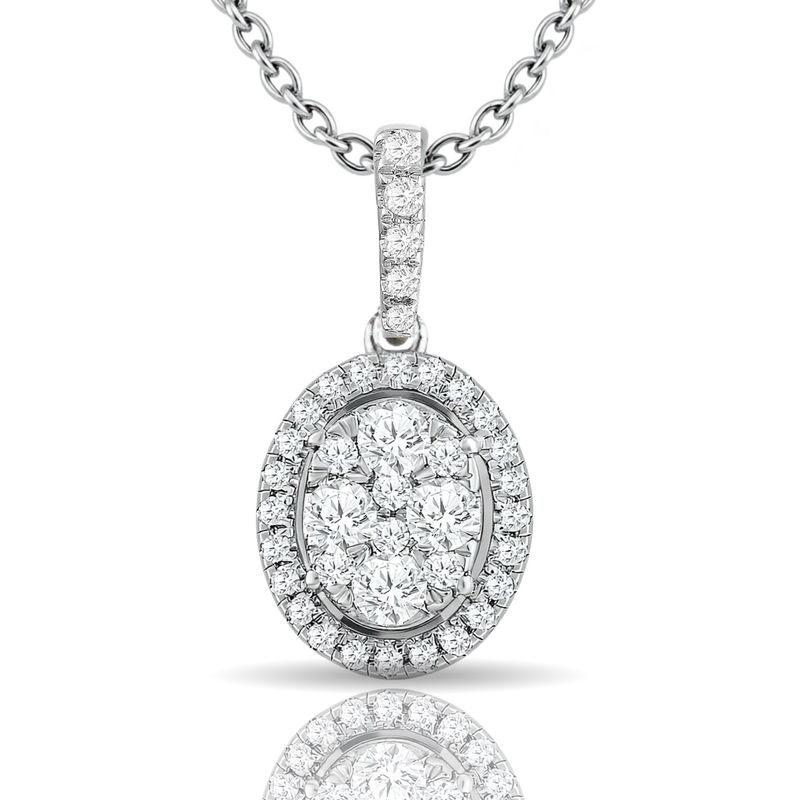 9W Oval Diamond Pendant