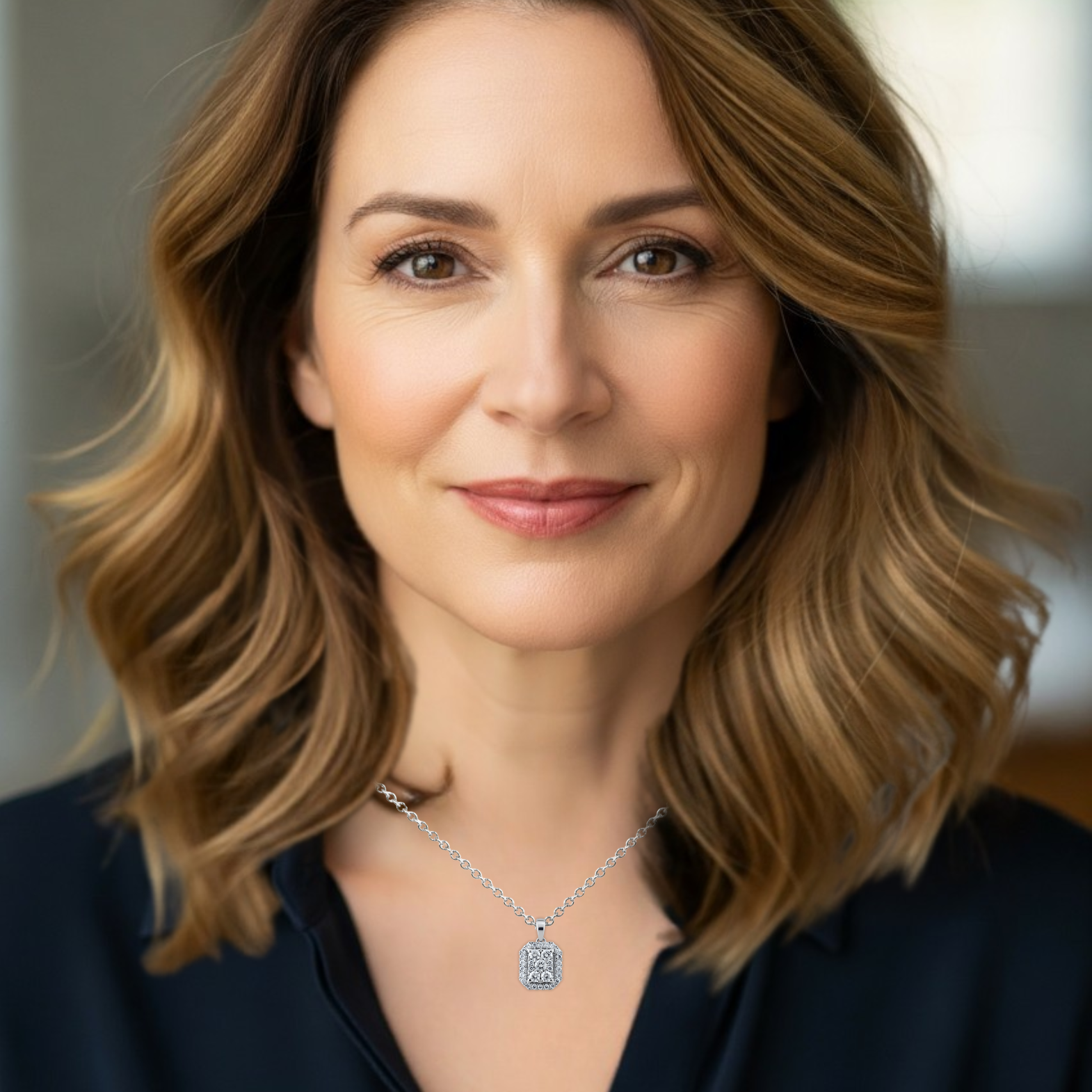 9W Halo Diamond Pendant