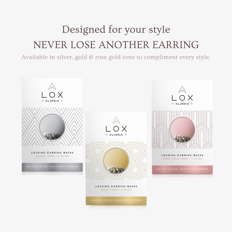 LOX-Locking Earring Backs LOX-Locking Earring Backs