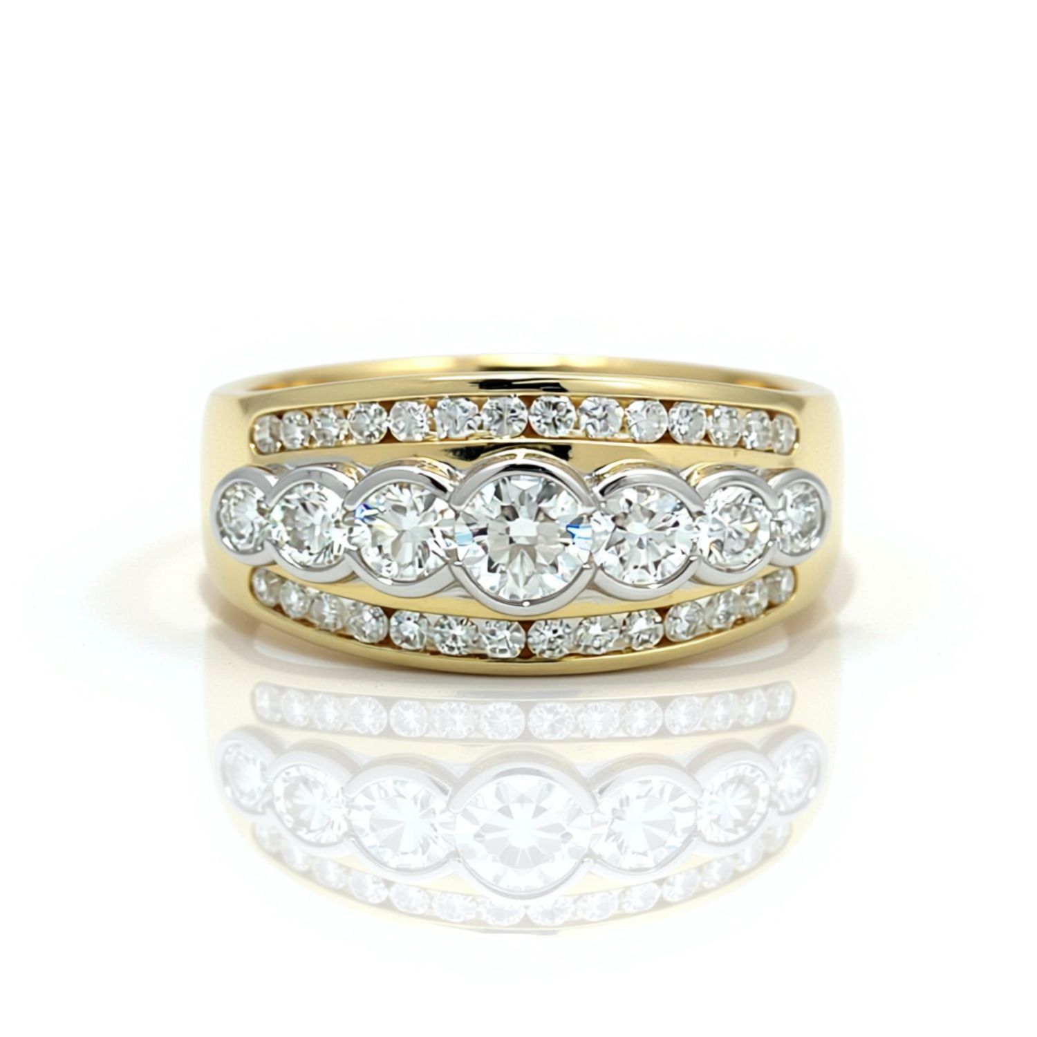 9ct Yellow Gold Diamond Dress Ring 9ct Yellow Gold Diamond Dress Ring