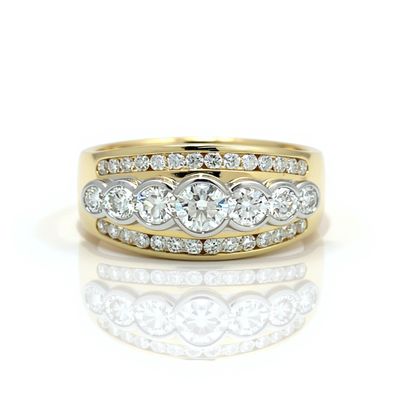 9ct Yellow Gold Diamond Dress Ring 9ct Yellow Gold Diamond Dress Ring