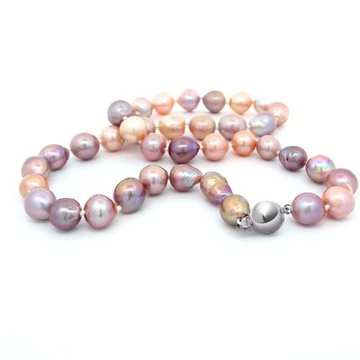 Multi Coloured Graduated FWP Necklace Multi Coloured Graduated FWP Necklace