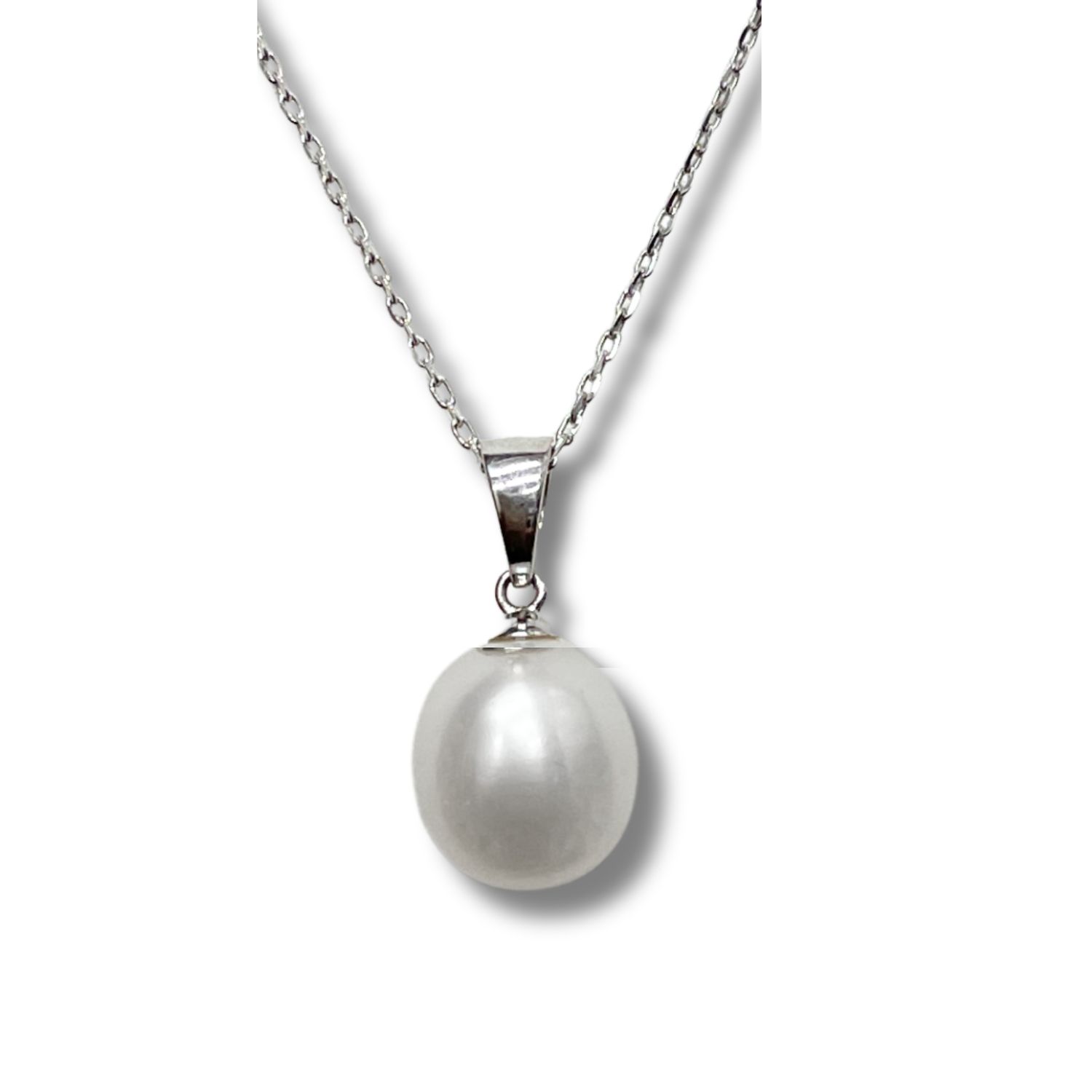 9ct White Gold FWP Pendant