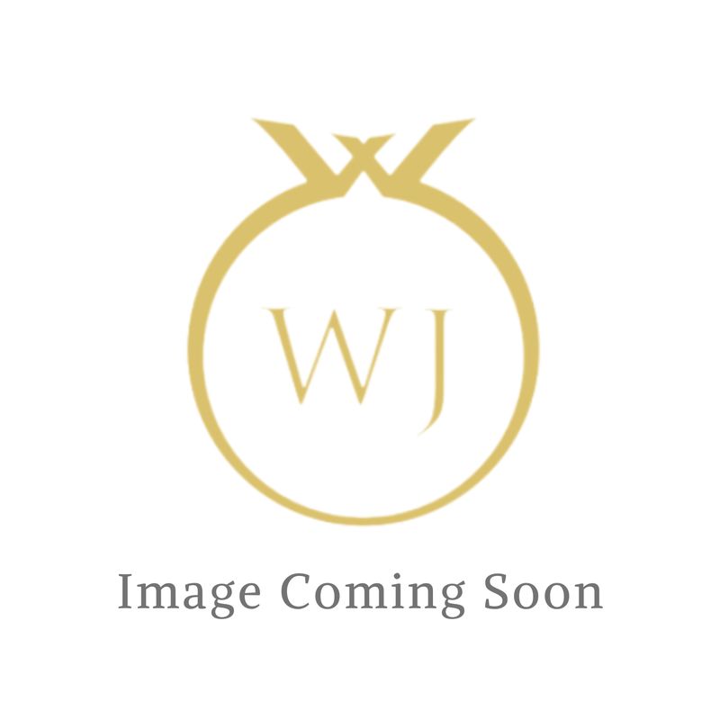 Sterling Silver Open Circle CZ Stud Earrings