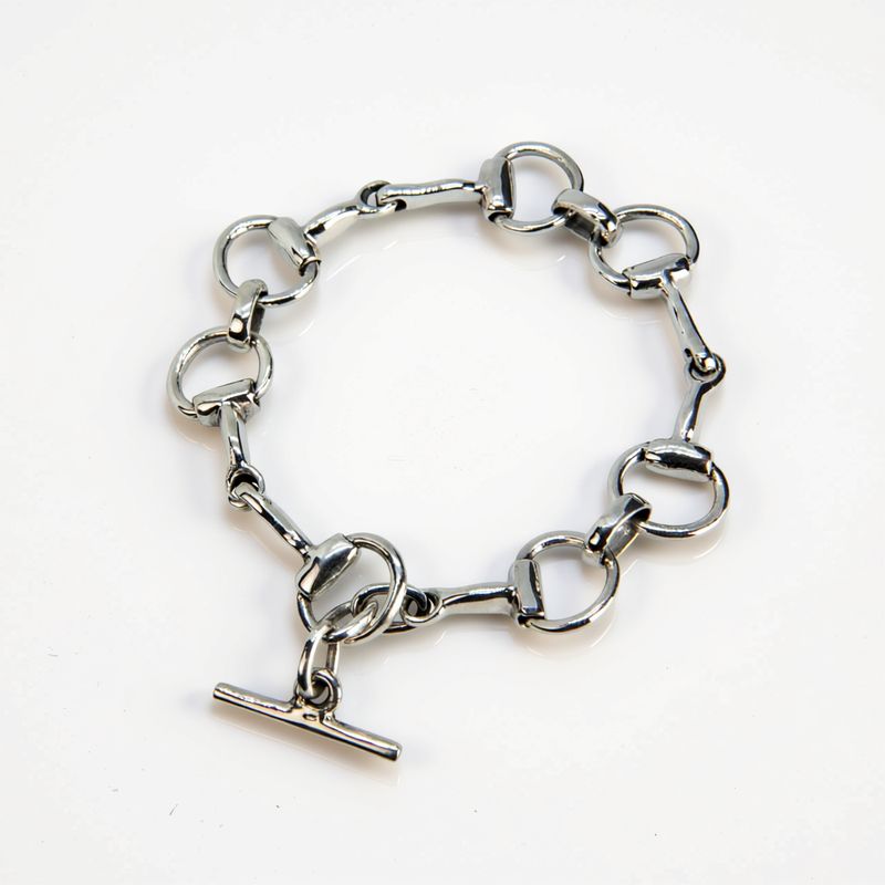 Sterling Silver Horse Bit Bracelet