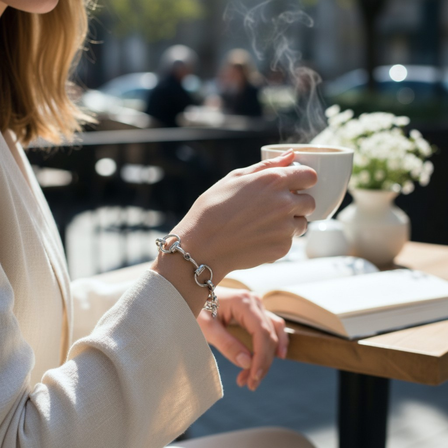 Sterling Silver Horse Bit Bracelet
