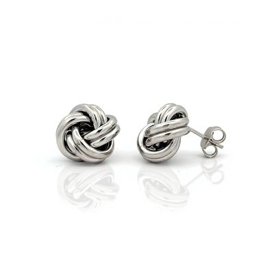 Sterling Silver Medium Knot Earrings Sterling Silver Medium Knot Earrings