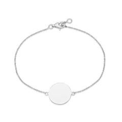 Sterling Silver 14mm Disc Bracelet