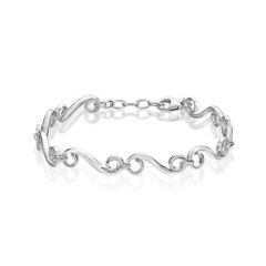 Sterling Silver Swirl Bracelet