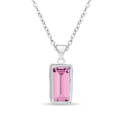 Sterling Silver Swarovski Pendant & Chain