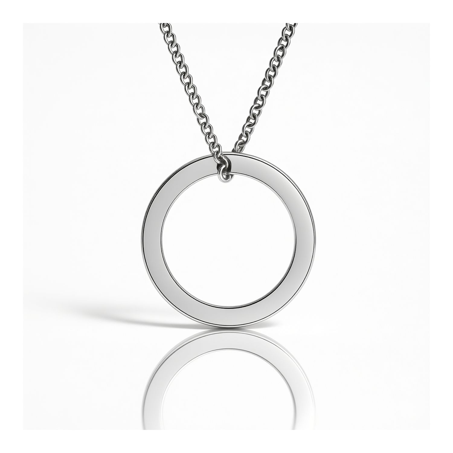 Forever Open Personalised Circles- 25mm Forever Open Personalised Circles- 25mm, Metal Choice: Sterling Silver