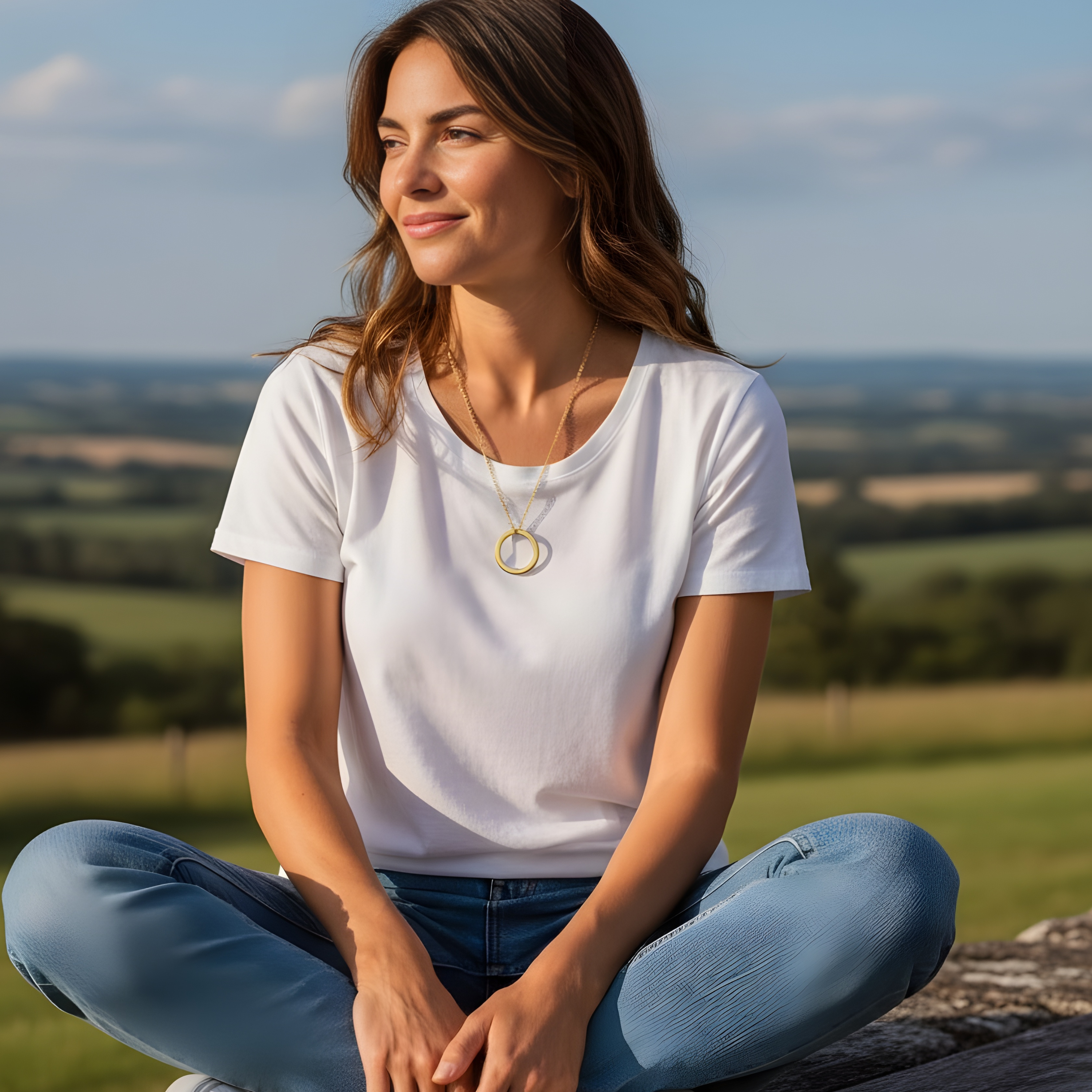 Forever Personalised Open Circle-40mm