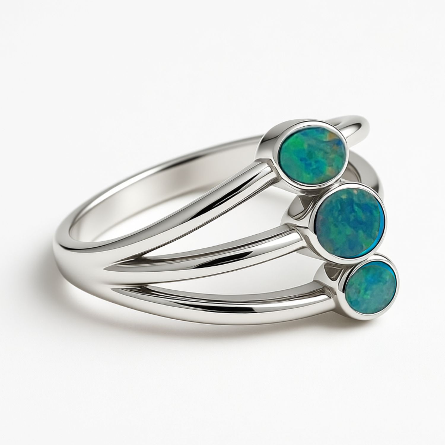Sterling Silver Opal Doublet Ring Sterling Silver Opal Doublet Ring