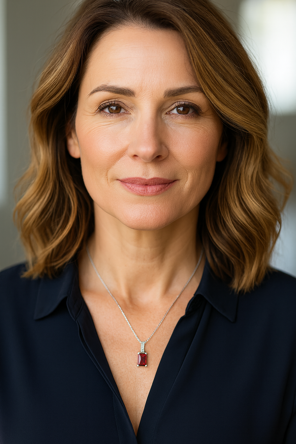 9ct White Garnet & Diamond Pendant